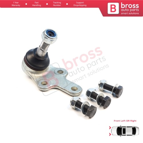 1 Piece Front Axle Joint Ball Left or Right for Ford Focus MK2 C-Max DM2 Volvo S40 MK2 V50 C70 542 C30 533 1470387