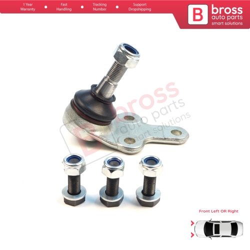 1 Piece Front Axle Joint Ball Left or Right for Ford Focus MK2 C-Max DM2 Volvo S40 MK2 V50 C70 542 C30 533 1470387
