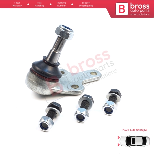 1 Piece Front Axle Joint Ball Left or Right for Ford Focus MK2 C-Max DM2 Volvo S40 MK2 V50 C70 542 C30 533 1470387