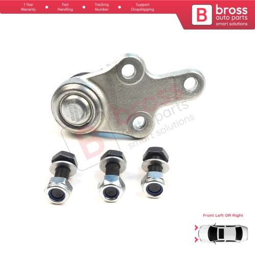1 Piece Front Axle Joint Ball Left or Right for Ford Focus MK2 C-Max DM2 Volvo S40 MK2 V50 C70 542 C30 533 1470387