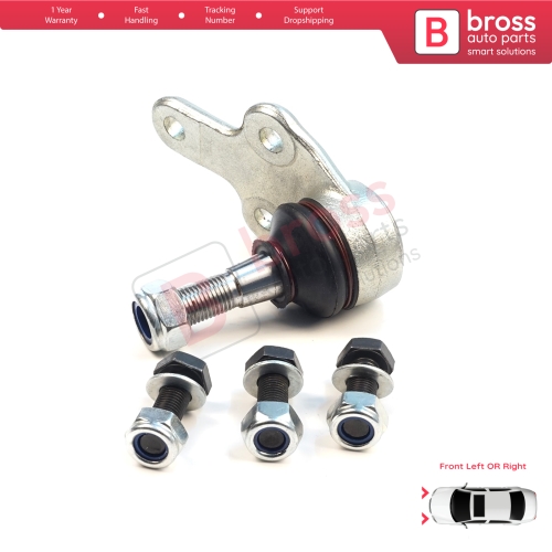 1 Piece Front Axle Joint Ball Left or Right for Ford Focus MK2 C-Max DM2 Volvo S40 MK2 V50 C70 542 C30 533 1470387