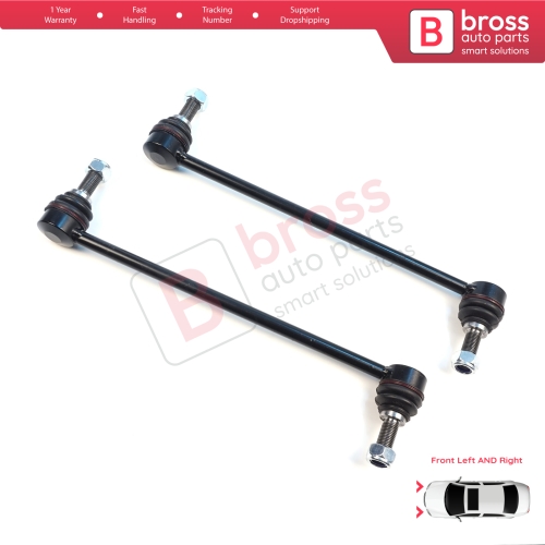 2 Pieces Front Sway Bar Stabilizer Link for Nissan Qashqai J11 Juke F15 Leaf MK1 2 NV200 Pulsar Renault Kadjar 546183NF0A