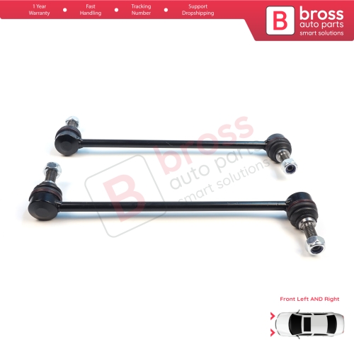 2 Pieces Front Sway Bar Stabilizer Link for Nissan Qashqai J11 Juke F15 Leaf MK1 2 NV200 Pulsar Renault Kadjar 546183NF0A
