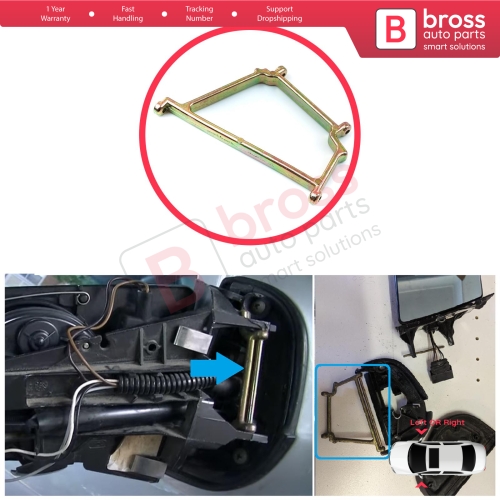 Side Wing Mirror Folding Support Repair Metal Frame Bracket Left OR Right for Mercedes W210 S210 W202 S202 W140