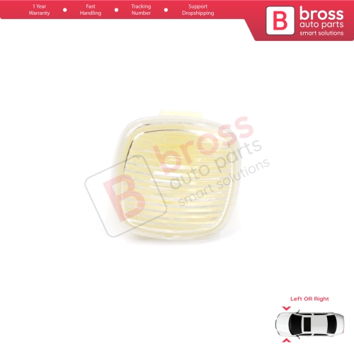 Side Turn Signal Indicator White Clear for Audi A3 A4 A8 Skoda Fabia Rapid Octavia Superb Roomster Seat Cordoba Ibiza Toledo 1U0949127