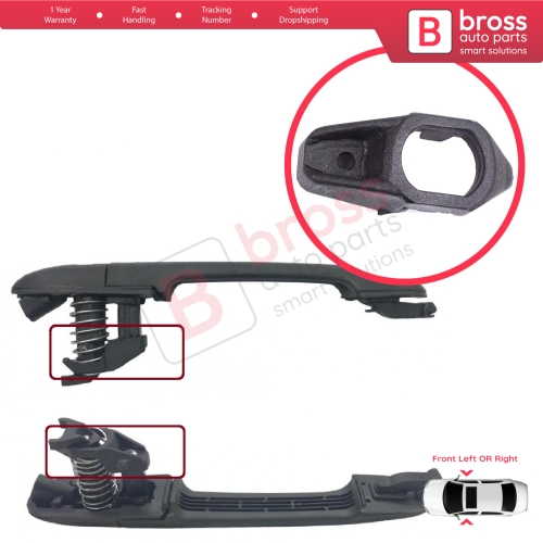 Exterior Door Handle Mounting Repair Part for Mercedes Axor Atego Unimog Scania 3 Sprinter Vito W638 V-Class VW LT