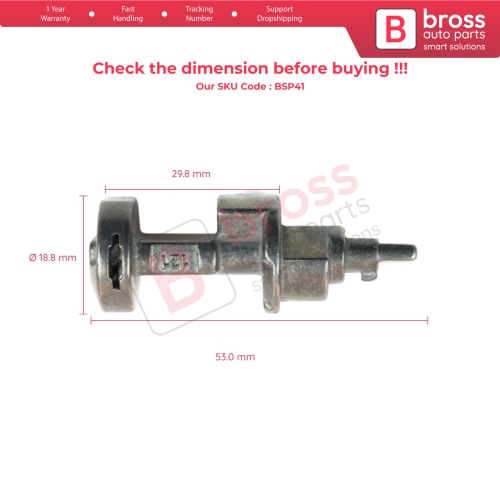 Ignition Lock Cylinder Barrel Rod 121 For Toyota Starlet MK4