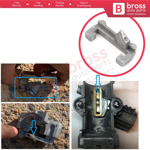 Steering Wheel Ignition Lock Barrel Cylinder Wave Clip For BMW 3 Series E36 5 E34 E39 E60 7 E32 E38 8 E31 X5 E53 32321095823