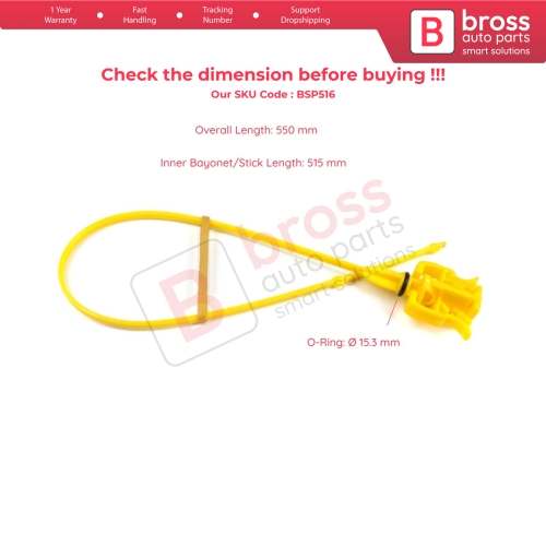 Oil Level Measurer Rod Dipstick 515 mm for Renault Master MK2 Nissan Interstar X70 Opel Movano A 2.2 2.5 Engine 8200676299