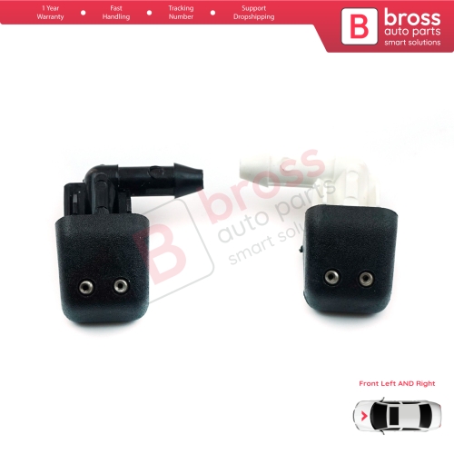 2 Pieces Front Windscreen Water Washer Nozzle Spray Jets for Renault 9 11