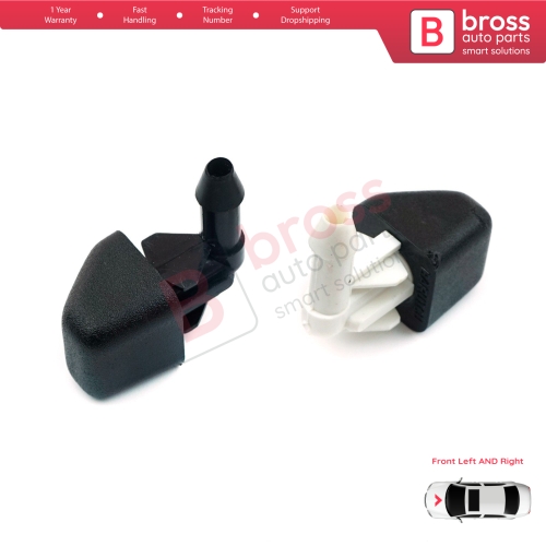 Left Rigt Front Windscreen Water Washer Nozzle Spray Jets for Renault 9  11 1981-2001 7700728063 7700728064