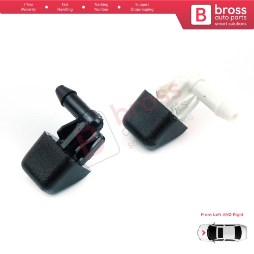 Left Rigt Front Windscreen Water Washer Nozzle Spray Jets for Renault 9  11 1981-2001 7700728063 7700728064