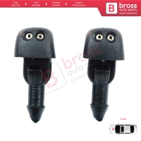 2 Pieces Front Window Wiper Water Washer Nozzle Spray Jets for Ford Transit T E 1985-2000 Tourneo 1994-2014 86VB17666BB