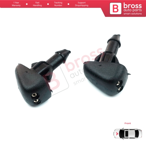 2 Pieces Front Window Wiper Water Washer Nozzle Spray Jets for Ford Transit T E 1985-2000 Tourneo 1994-2014 86VB17666BB