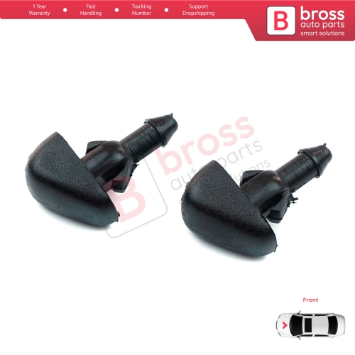 2 Pieces Front Window Wiper Water Washer Nozzle Spray Jets for Ford Transit T E 1985-2000 Tourneo 1994-2014 86VB17666BB