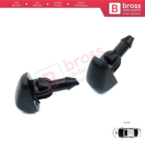 2 Pieces Front Window Wiper Water Washer Nozzle Spray Jets for Ford Transit T E 1985-2000 Tourneo 1994-2014 86VB17666BB