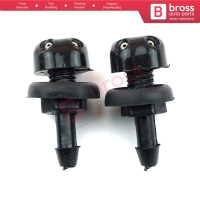 2 Pieces Universal Car Dual Holes Windshield Washer Nozzle Wiper Water Spray Jet Kit