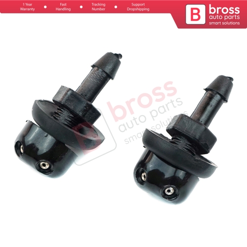 2 Pieces Universal Car Dual Holes Windshield Washer Nozzle Wiper Water Spray Jet Kit
