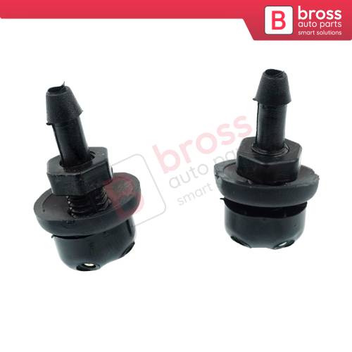2 Pieces Front Windscreen Water Washer Nozzle Spray Jets UNIVERSAL