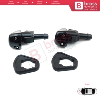 2 Pieces Front Window Wiper Water Washer Nozzle Spray Jets for Peugeot J9 1991-2010 Karsan Premier Facelift