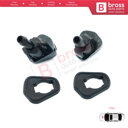 2 Pieces Front Window Wiper Water Washer Nozzle Spray Jets for Peugeot J9 1991-2010 Karsan Premier Facelift