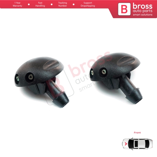 2 Pieces Front Window Wiper Water Washer Nozzle Spray Jets for Renault Dacia Lada Largus 7700846456 289308338R