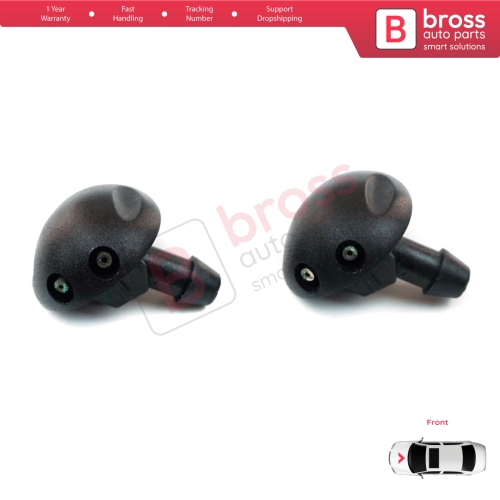 2 Pieces Front Windscreen Water Washer Nozzle Spray Jets 7700846456 for Renault Megane Scenic MK1 Dacia Logan