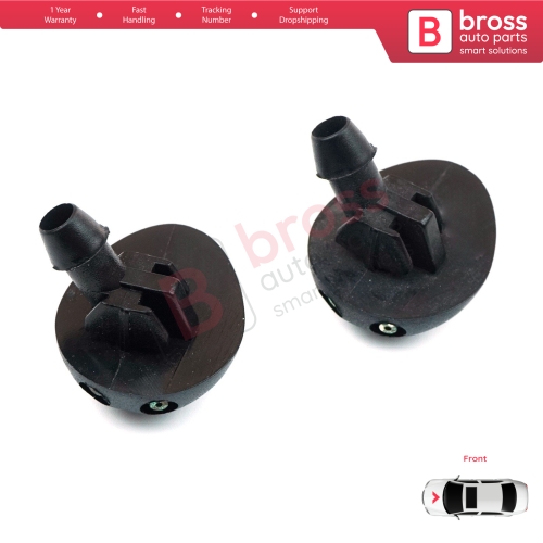 2 Pieces Front Window Wiper Water Washer Nozzle Spray Jets for Renault Dacia Lada Largus 7700846456 289308338R