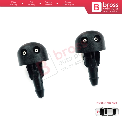 2 Pieces Front Windscreen Water Washer Nozzle Spray Jets 7700413545 for Renault Clio MK2