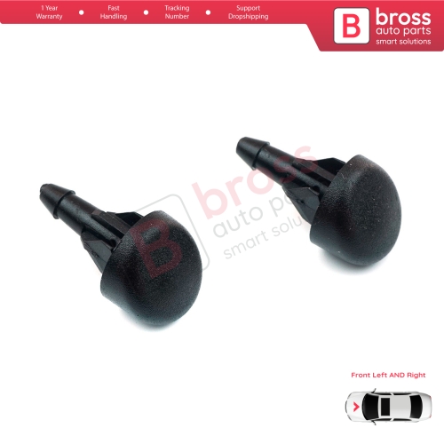 2 Pieces Front Windscreen Water Washer Nozzle Spray Jets 7700413545 for Renault Clio MK2