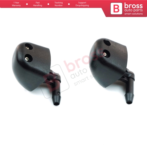 2 Pieces Front Window Wiper Water Washer Nozzle Spray Jets for Renault Laguna 1 Trafic 2 Kangoo 1 Primastar Vivaro A X83 7700308815