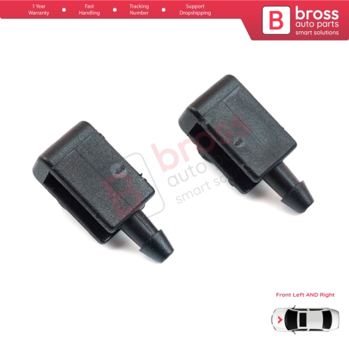2 Pieces Front Window Wiper Water Washer Nozzle Spray Jets for Renault Scenic Megane MK2 3 Laguna MK3 Fluence 8200082347