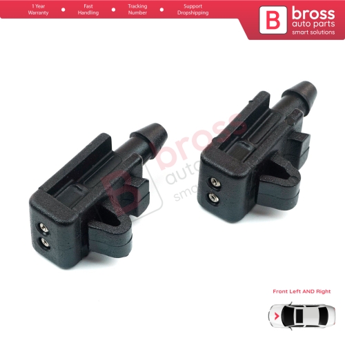 2 Pieces Front Window Wiper Water Washer Nozzle Spray Jets for Renault Scenic Megane MK2 3 Laguna MK3 Fluence 8200082347