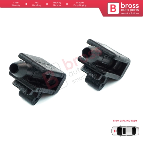 2 Pieces Front Windscreen Water Washer Nozzle Spray Jets 8200082347 for Renault Megane Scenic MK2