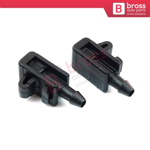 2 Pieces Front Windscreen Water Washer Nozzle Spray Jets 8200082347 for Renault Megane Scenic MK2