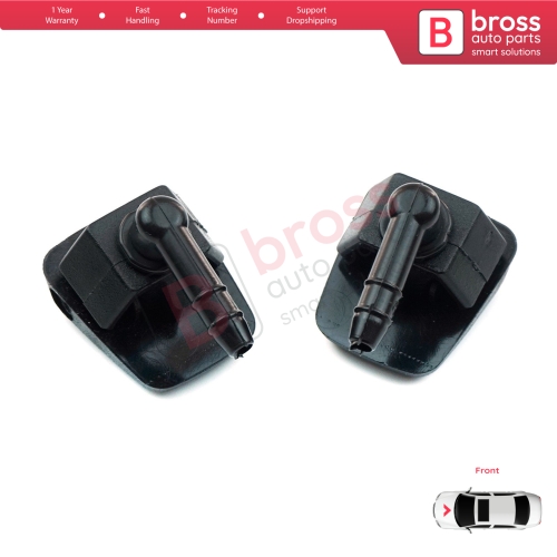 2 Pieces Front Window Wiper Water Washer Nozzle Spray Jets for Fiat Citroen Peugeot Alfa Romeo Ypsilon 735277664 6438J0 46454320 7767818   