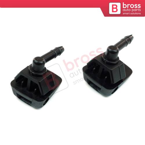 2 Pieces Front Windscreen Water Washer Nozzle Spray Jets 735277664 for Fiat Peugeot Citroen