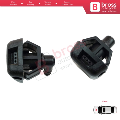 2 Pieces Front Window Wiper Water Washer Nozzle Spray Jets for Fiat Citroen Peugeot Alfa Romeo Ypsilon 735277664 6438J0 46454320 7767818   