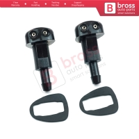 2 Pieces Front Window Wiper Water Washer Nozzle Spray Twin Dual Jet for Hyundai Accent Getz Kia Spectra Sephia 98630-22000 0K2AA-67510