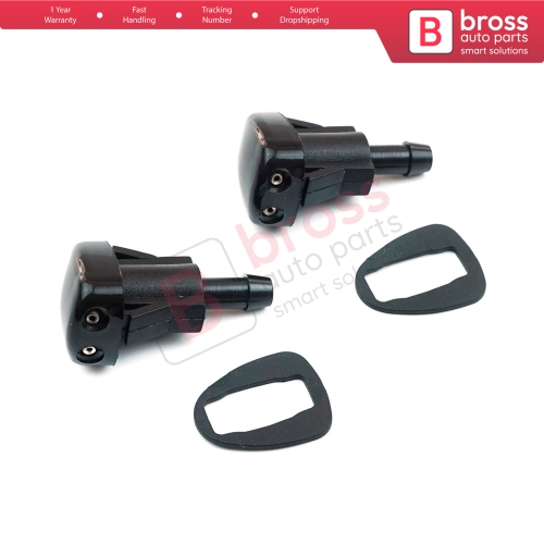 2 Pieces Front Window Wiper Water Washer Nozzle Spray Twin Dual Jet for Hyundai Accent Getz Kia Spectra Sephia 98630-22000 0K2AA-67510