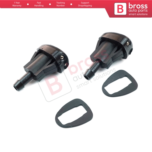 2 Pieces Front Window Wiper Water Washer Nozzle Spray Twin Dual Jet for Hyundai Accent Getz Kia Spectra Sephia 98630-22000 0K2AA-67510