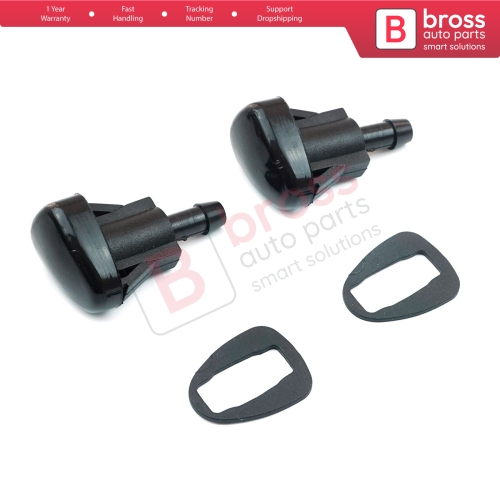 2 Pieces Front Window Wiper Water Washer Nozzle Spray Twin Dual Jet for Hyundai Accent Getz Kia Spectra Sephia 98630-22000 0K2AA-67510