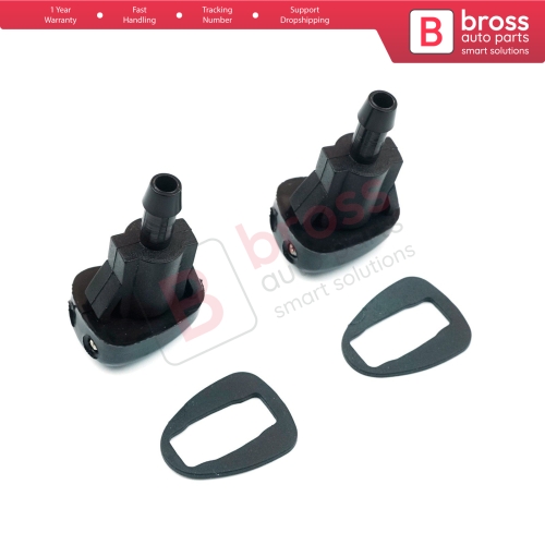 2 Pieces Front Window Wiper Water Washer Nozzle Spray Twin Dual Jet for Hyundai Accent Getz Kia Spectra Sephia 98630-22000 0K2AA-67510