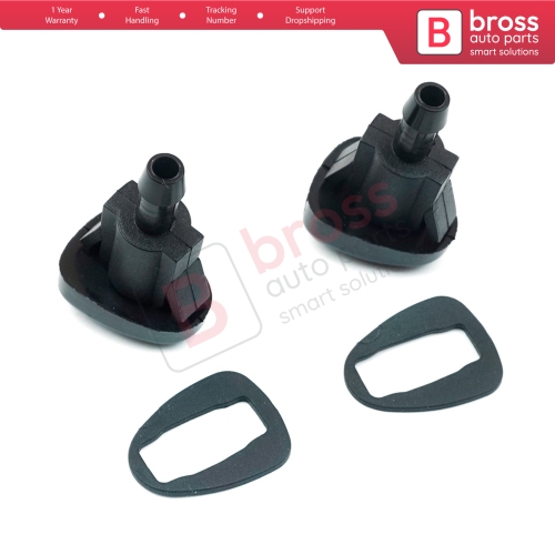 2 Pieces Front Window Wiper Water Washer Nozzle Spray Twin Dual Jet for Hyundai Accent Getz Kia Spectra Sephia 98630-22000 0K2AA-67510