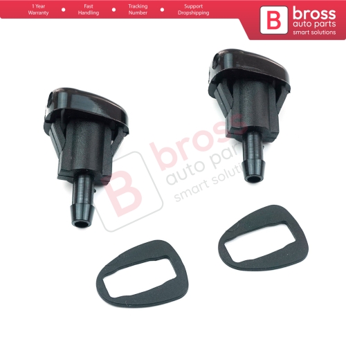 2 Pieces Front Window Wiper Water Washer Nozzle Spray Twin Dual Jet for Hyundai Accent Getz Kia Spectra Sephia 98630-22000 0K2AA-67510