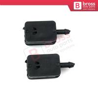 2 Pieces Front Windscreen Water Washer Nozzle Spray Jets for Universal Bus Wiper Upper Part