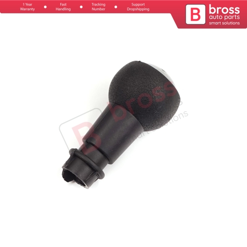 5 Speed Gear Shift Stick Knob Black Chrome For Peugeot Citroen