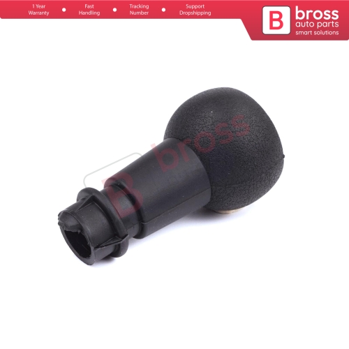5 Speed Gear Shift Stick Knob Black Chrome For Peugeot Citroen