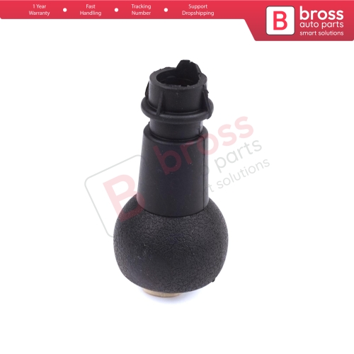 5 Speed Gear Shift Stick Knob Black Chrome For Peugeot Citroen