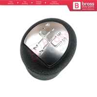 5 Speed Gear Shift Stick Knob 8200568122 Black Chrome For Renault Clio Kangoo Twingo Dacia Logan